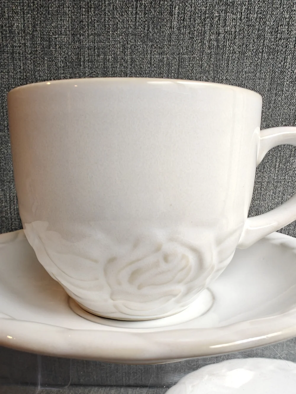 Vintage Christian Dior French Country Rose Teacup & Saucer Set + 2 Extra Saucers
